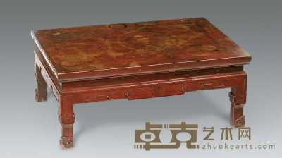 清 榉木束腰小炕桌 76×50×30cm